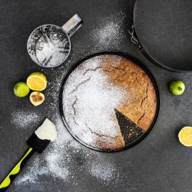 Springform Cake Pan Set of 3 (4, 7, 9 Inch) Round Leakproof Nonstick Cheesecake Pans with Removable Bottom Carbon Steel Bakeware