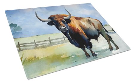 NEW American Bison Glass Cutting Board Decorative Tempered Glass Kitchen Cutting and Serving Board Large Size Chopping Board